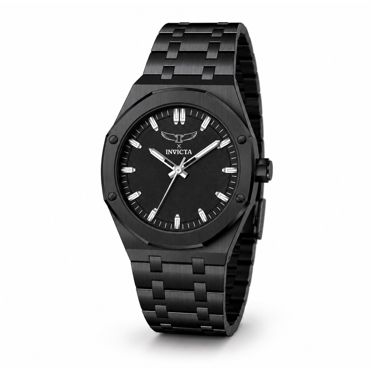 Invicta Mens Specialty Black Dial Stainless Steel Bracelet Watch 43967
